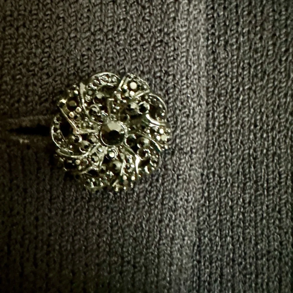 2006 ST JOHN EVENING BLACK SANTANA KNIT TUXEDO BLAZER- SALE - Picture 4 of 7